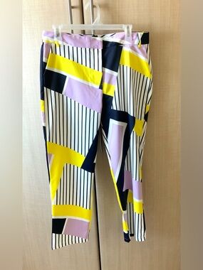 Women’s Ankle Bright Multicolored pants.  Size large